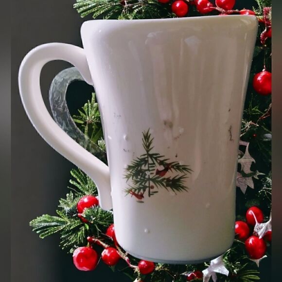 HALLMARK Glazed Ceramic Winter Scene MUG VINTAGE LARGE - Picture 9 of 12